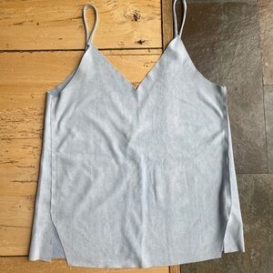 Suede tan top